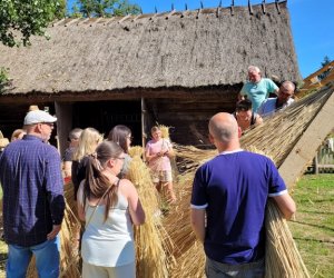 Tłoka ciesielska w Muzeum Rolnictwa w Ciechanowcu