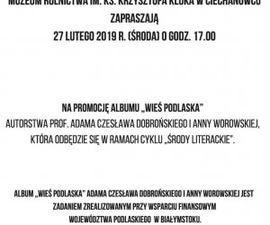 Zaproszenie na promocję albumu "Wieś Podlaska"