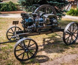 Odrestaurowane silniki stacjonarne w Muzeum Rolnictwa w Ciechanowcu