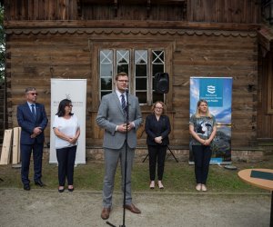 Fotorelacja z podsumowania inwestycji "Remont młyńskiego zbiornika wodnego" połączonego z konferencją "Hydrologiczne uwarunkowania zbiorników wodnych w Województwie Podlaskim"