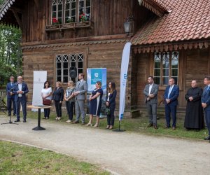 Fotorelacja z podsumowania inwestycji "Remont młyńskiego zbiornika wodnego" połączonego z konferencją "Hydrologiczne uwarunkowania zbiorników wodnych w Województwie Podlaskim"