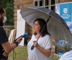 Fotorelacja z podsumowania inwestycji "Remont młyńskiego zbiornika wodnego" połączonego z konferencją "Hydrologiczne uwarunkowania zbiorników wodnych w Województwie Podlaskim"