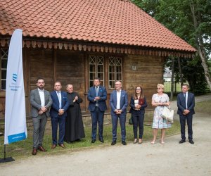 Fotorelacja z podsumowania inwestycji "Remont młyńskiego zbiornika wodnego" połączonego z konferencją "Hydrologiczne uwarunkowania zbiorników wodnych w Województwie Podlaskim"