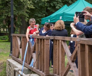 Fotorelacja z podsumowania inwestycji "Remont młyńskiego zbiornika wodnego" połączonego z konferencją "Hydrologiczne uwarunkowania zbiorników wodnych w Województwie Podlaskim"