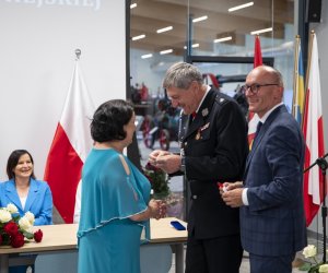 Dyrektor Dorota Łapiak odznaczona tytułem "Honorowy Obywatel Ciechanowca"