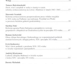 WOLNI I UWŁASZCZENI. Chłopi a przemiany społeczne, gospodarcze i polityczne w Europie Wschodniej w XIX i na początku XX wieku