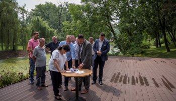 Fotorelacja z podsumowania inwestycji &quot;Remont młyńskiego zbiornika wodnego&quot; połączonego z konferencją &quot;Hydrologiczne uwarunkowania zbiorników wodnych w Województwie Podlaskim&quot;