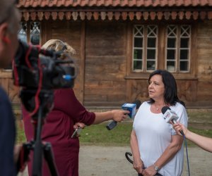 Fotorelacja z podsumowania inwestycji "Remont młyńskiego zbiornika wodnego" połączonego z konferencją "Hydrologiczne uwarunkowania zbiorników wodnych w Województwie Podlaskim"