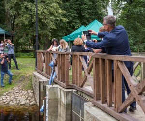 Fotorelacja z podsumowania inwestycji "Remont młyńskiego zbiornika wodnego" połączonego z konferencją "Hydrologiczne uwarunkowania zbiorników wodnych w Województwie Podlaskim"
