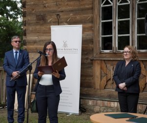 Fotorelacja z podsumowania inwestycji "Remont młyńskiego zbiornika wodnego" połączonego z konferencją "Hydrologiczne uwarunkowania zbiorników wodnych w Województwie Podlaskim"