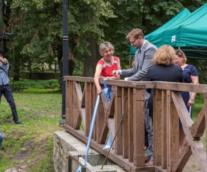 Fotorelacja z podsumowania inwestycji "Remont młyńskiego zbiornika wodnego" połączonego z konferencją "Hydrologiczne uwarunkowania zbiorników wodnych w Województwie Podlaskim"