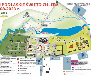 XXI Podlaskie Święto Chleba - dojazdy, parkingi, plan sytuacyjny