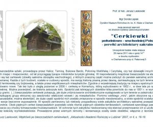 „Cerkiewki południowo-wschodniej Polski – perełki architektury drewnianej”