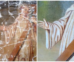 Najstarsze obrazy olejne już po konserwacji