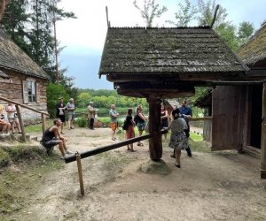 Tłoka ciesielska w Muzeum Rolnictwa w Ciechanowcu