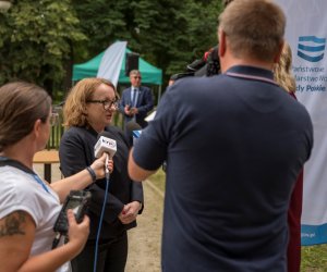 Fotorelacja z podsumowania inwestycji "Remont młyńskiego zbiornika wodnego" połączonego z konferencją "Hydrologiczne uwarunkowania zbiorników wodnych w Województwie Podlaskim"